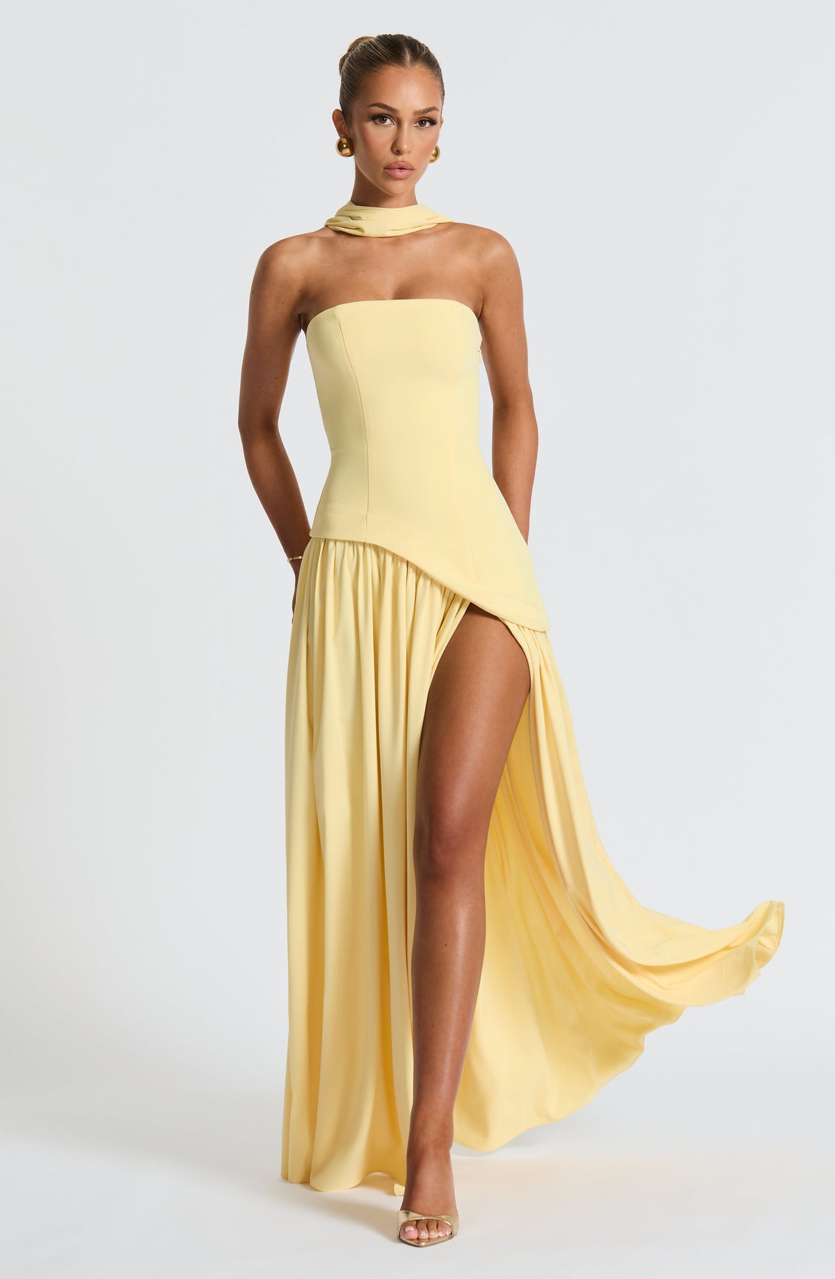 Maliyah Maxi Jurk - Citroen