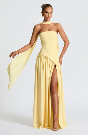 Maliyah Maxi Jurk - Citroen